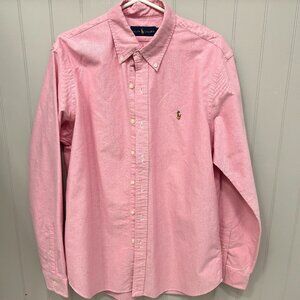 Mens Pink Ralph Lauren Large button down